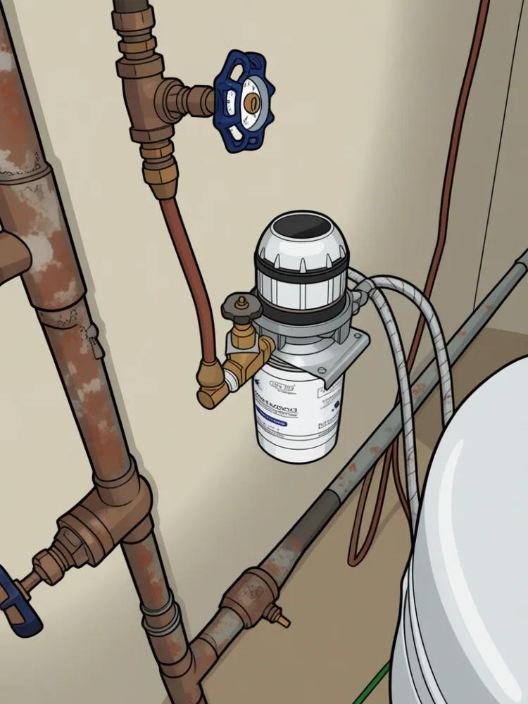 Firomatic fusible-link fire safety valve on the oil line