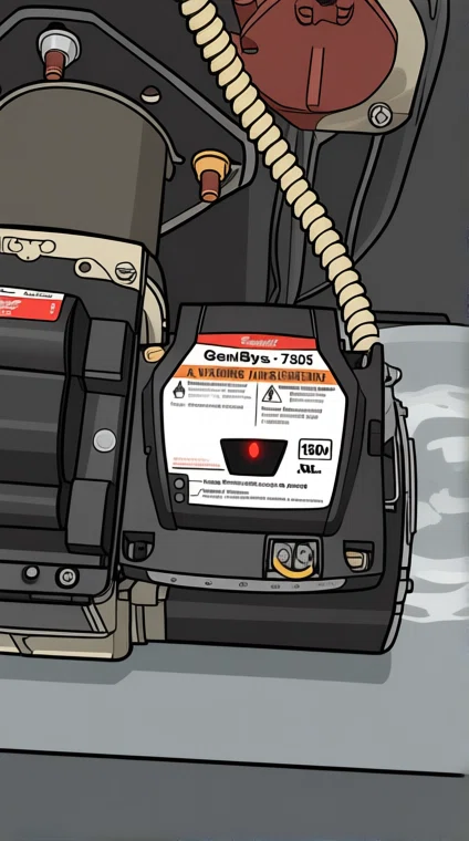 Beckett GeniSys oil burner control with its red reset button flashing during a soft lockout